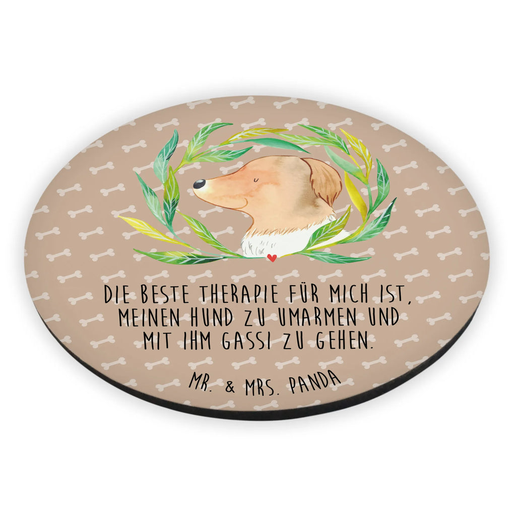 Rund Magnet Hund Ranke Notiz Magnet, Motivmagnete, Kühlschrankmagnet, Whiteboard Magnet, Pinnwandmagnet, Souvenir Magnet, Kühlschrank Dekoration, Dekomagnet, Hund, Hundemotiv, Haustier, Hunderasse, Tierliebhaber, Hundebesitzer, Sprüche, Selbsttherapie, Hundeglück, Ranke, Therapie, Hunde, Hundeliebe