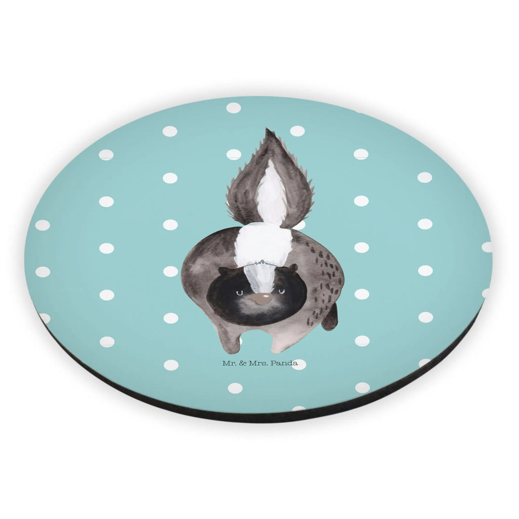 Rund Magnet Stinktier Angriff magnete, rundmagnet, Kühlschrankmagnet, kühlschrankmagnete, Skunk, Stinktier, Drohung, Wildtier, Stinker, Stinki, Raubtier, wütend