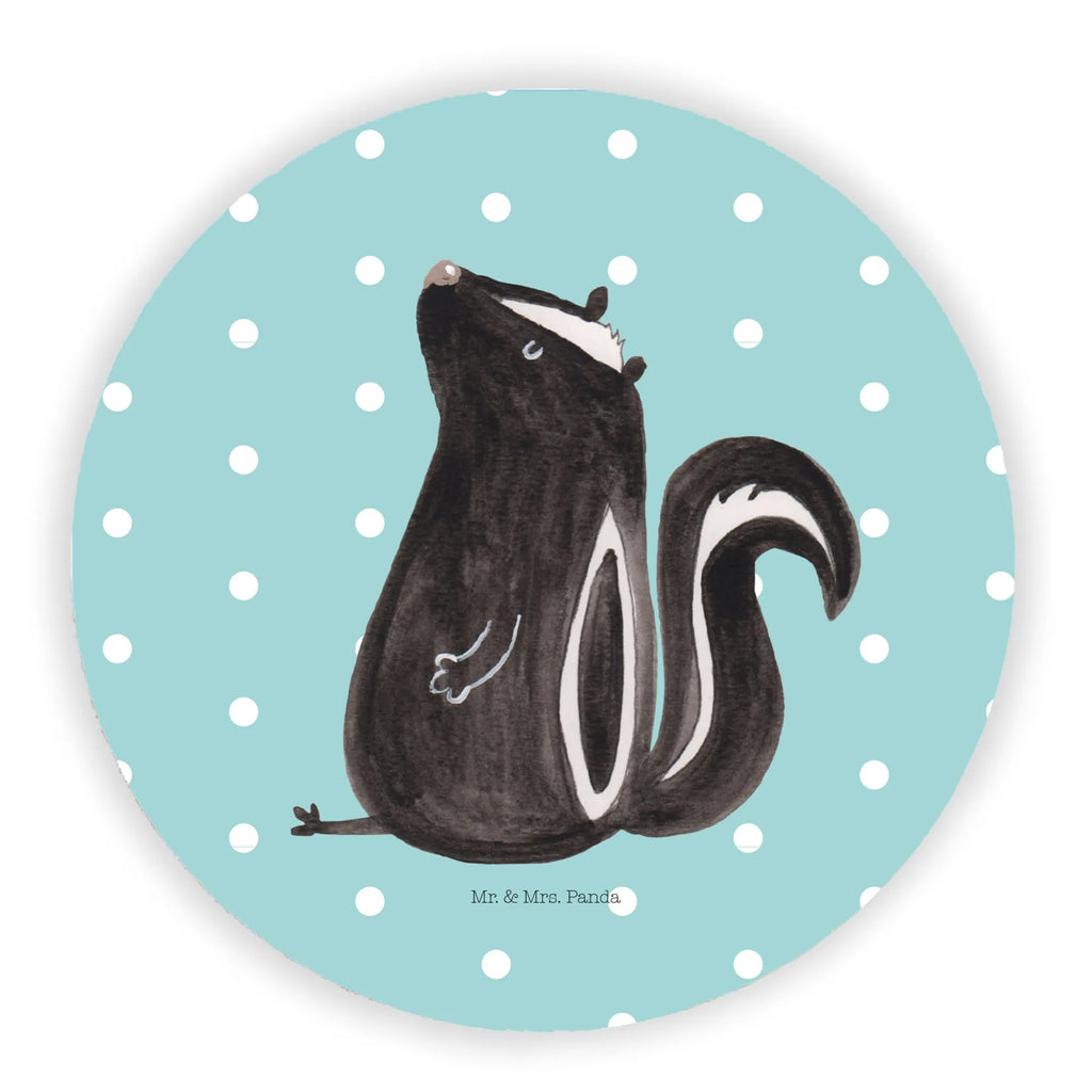 Okrągły magnes skunks siedzenie Stinktier, Skunk