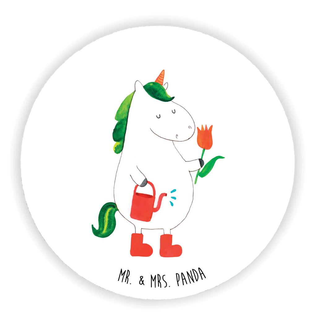 Round magnet unicorn gardener magnet, refrigerator magnets, magnetic board, office magnet, calendar magnet, refrigerator magnet, unicorn, unicorns, gardener gift, Unicorn, gardener present, Flower, Watering-Can, Girlfriend gift, garden
