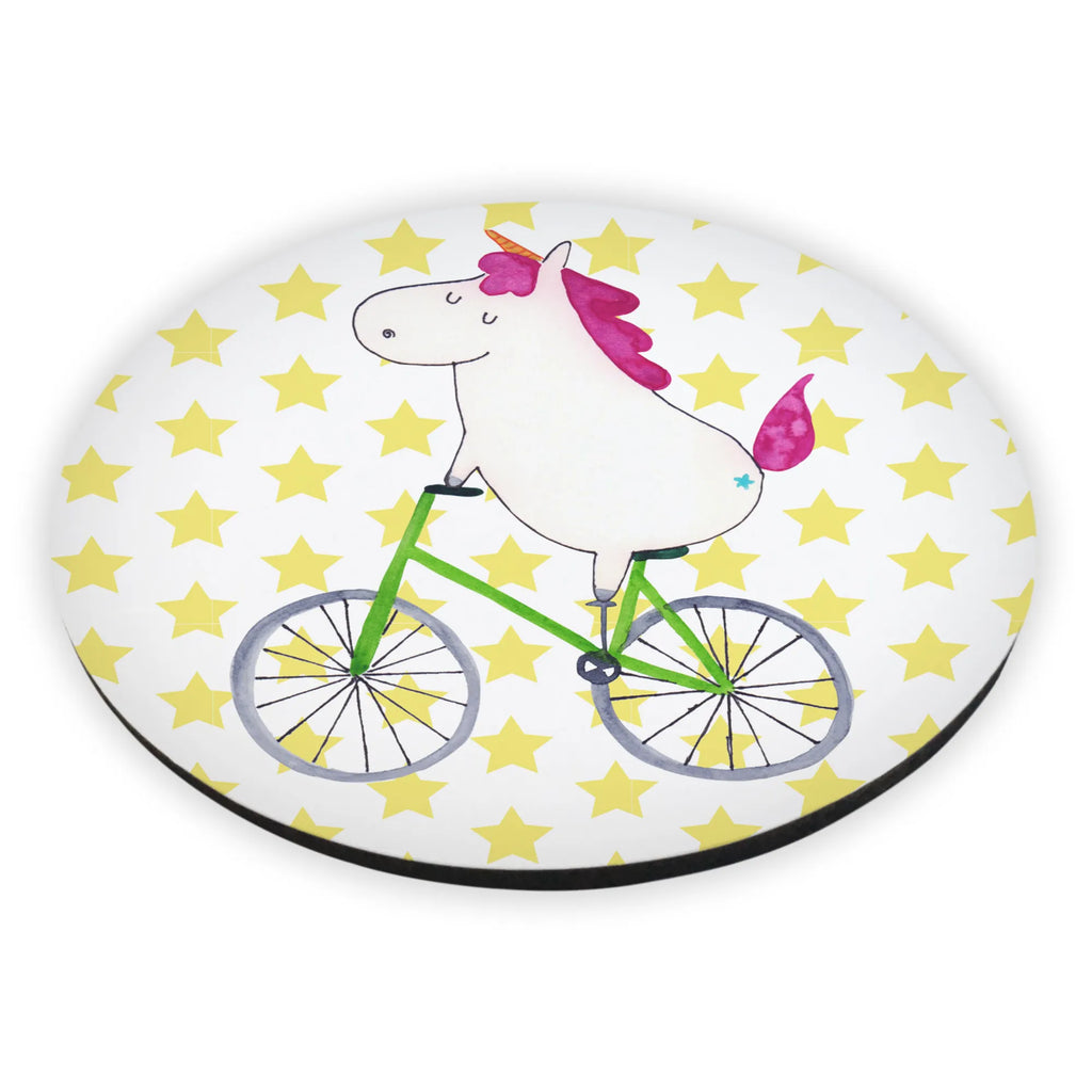 Round magnet unicorn cyclist refrigerator magnets, calendar magnet, magnet, magnetic board, refrigerator magnet, office magnet, unicorn, unicorns, present, bike, love affliction, cycling, luxury problem, grief, fairy dust, confetti, cyclist gift, wheel