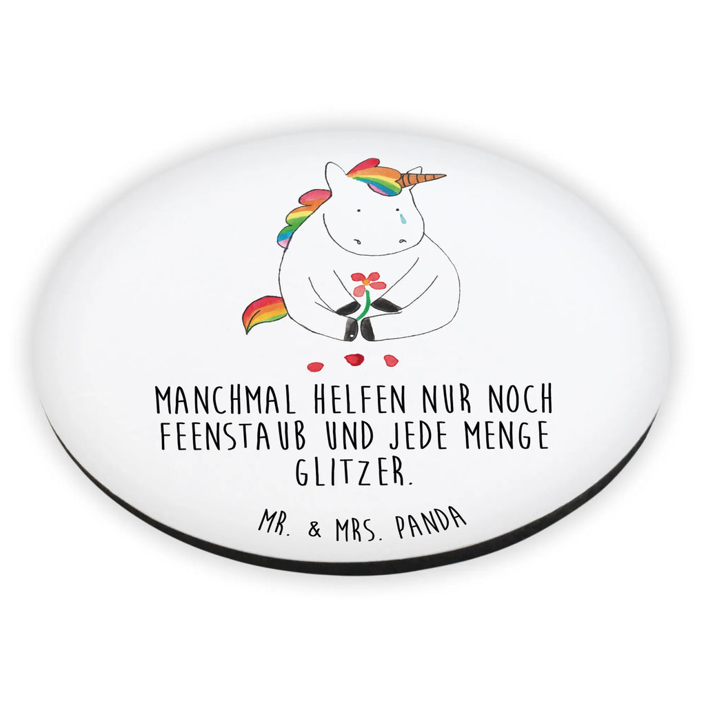 Round magnet unicorn Sad Motivmagnete, Notiz Magnet, Dekomagnet, Kühlschrank Dekoration, Pinnwandmagnet, Whiteboard Magnet, Kühlschrankmagnet, Souvenir Magnet, Einhorn, Einhörner, Einhorn Deko, Unicorn, Freunde, Trauer, Grußkarte, Glitzer, Blume, Liebe, Trösten. Freundschaft