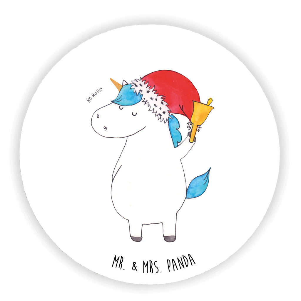 Round magnet unicorn Santa Claus calendar magnet, magnetic board, refrigerator magnets, magnet, refrigerator magnet, office magnet, unicorn, unicorns, christmas, wish list, gift, fairy dust, Gin, christmas present, chocolate, santa, santa claus