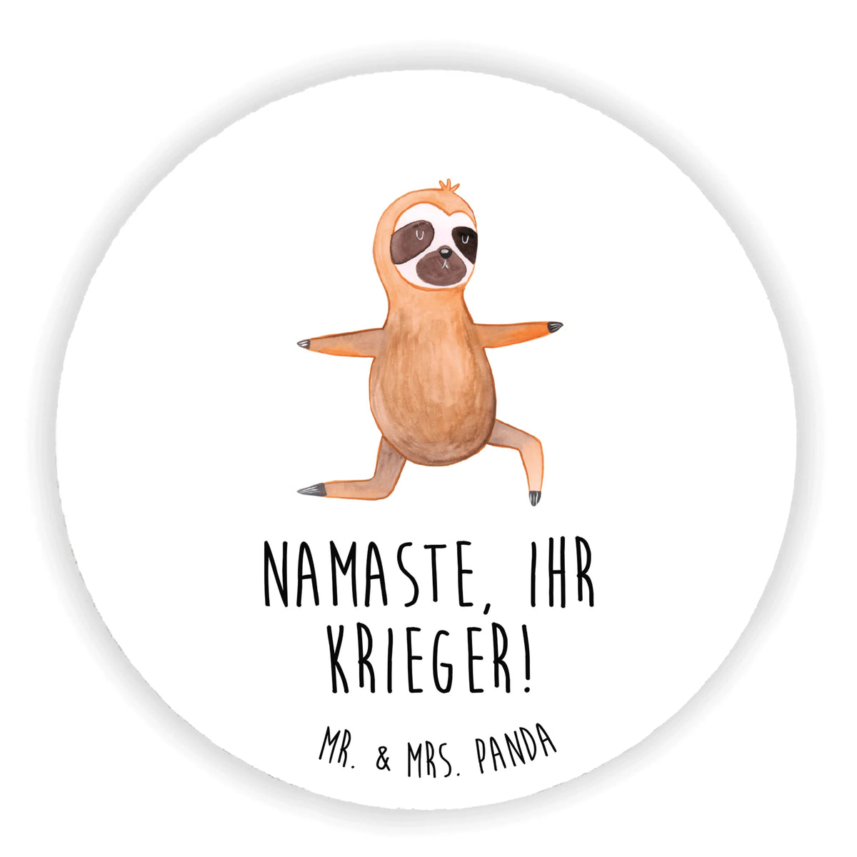 Round magnet sloth yoga office magnet, magnet, calendar magnet, refrigerator magnets, magnetic board, refrigerator magnet, Sloth, sloth, trend animal, yoga exercises, lazy, warrior, favorite animal, namaste, yoga