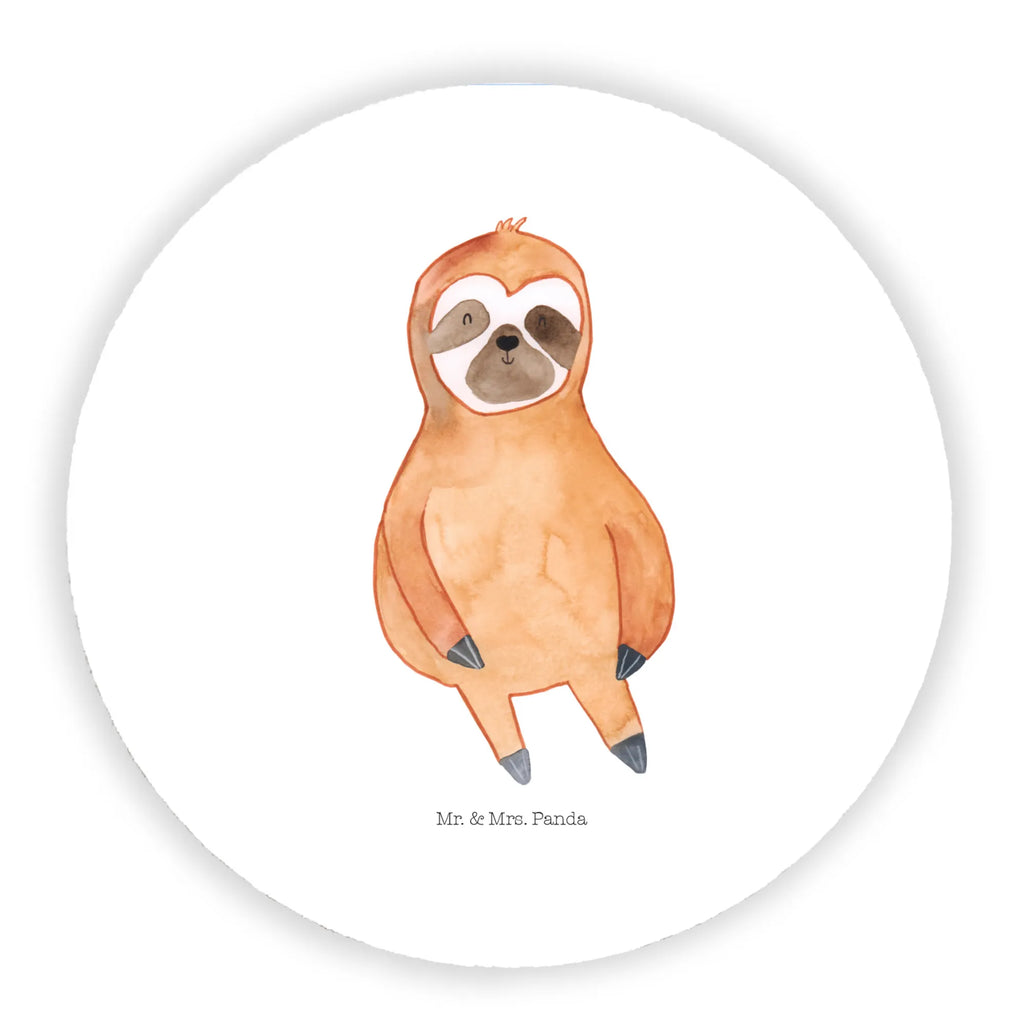 Rund Magnet Faultier Zufrieden Kühlschrankmagnet, rundmagnet, magnete, kühlschrankmagnete, Faultier, Faultier Geschenk, Faultier Deko, Glück, Zufrieden, Lieblingstier, faul, Faultiere, Relaxen, Ruhe, Zufriedenheit, Pause, Gelassenheit, glücklich, Frieden, Happy