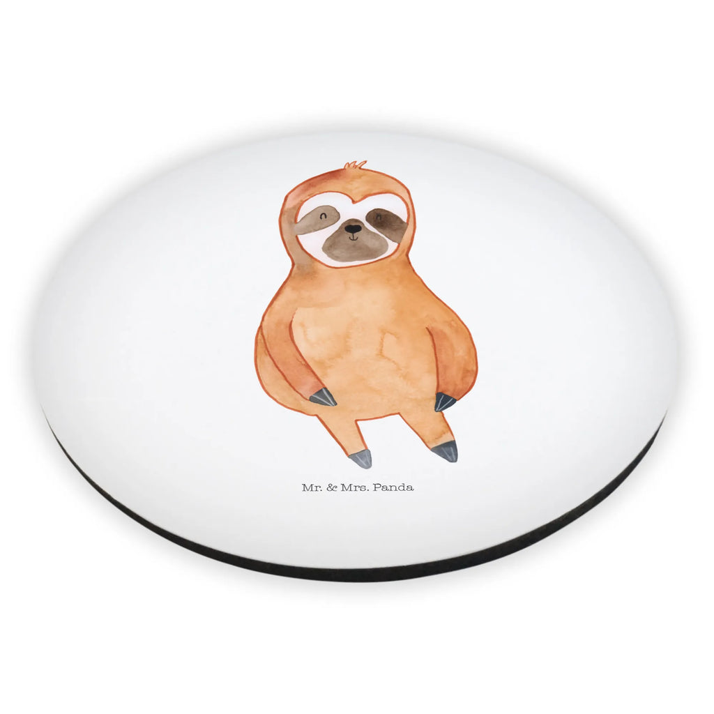 Rund Magnet Faultier Zufrieden Kühlschrankmagnet, rundmagnet, magnete, kühlschrankmagnete, Faultier, Faultier Geschenk, Faultier Deko, Glück, Zufrieden, Lieblingstier, faul, Faultiere, Relaxen, Ruhe, Zufriedenheit, Pause, Gelassenheit, glücklich, Frieden, Happy