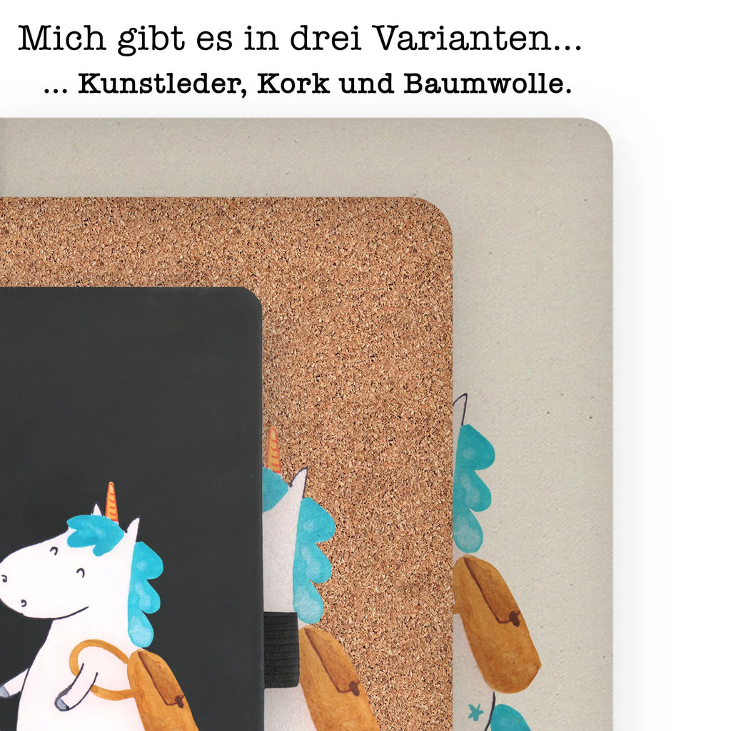 Bawełniany notatnik DIN A4 jednorożec alpinista Jednorożec, jednorożce, dekoracje jednorożca, jednorożec