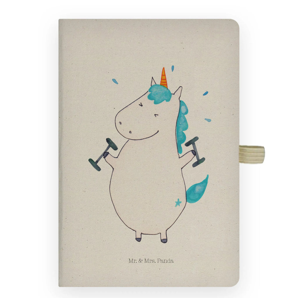 Cotton notebook unicorn fitness notepad, diary, notes, entry book, notebook, writing book, address book, journal, sketchbook, unicorn, unicorns, Diet, Unicorns, Unicorn, English, model, Sports, Gym, Fitness, Dieting, Sixpack, Fitnessstudio