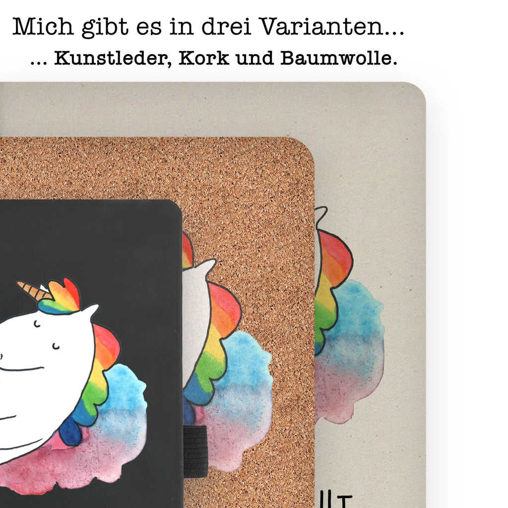 Bawełniany notatnik DIN A4 Jednorożec Siódme niebo Jednorożec, jednorożce, dekoracje jednorożca, jednorożec