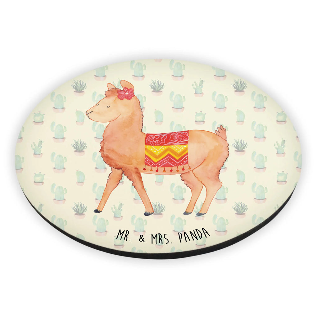 Round magnet alpaca Proud calendar magnet, office magnet, magnetic board, refrigerator magnet, refrigerator magnets, magnet, alpaca, llama, pako, camel, Peru, animal, favourite animal