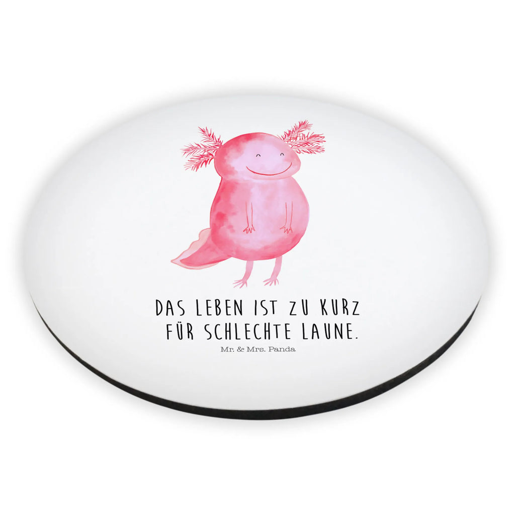 Rund Magnet Axolotl glücklich Pinnwandmagnet, Kühlschrank Dekoration, Souvenir Magnet, Kühlschrankmagnet, Notiz Magnet, Whiteboard Magnet, Motivmagnete, Dekomagnet, Axolotl, Molch, gute Laune, Axolot, Motivation, Lurche, Schwanzlurch, Lurch