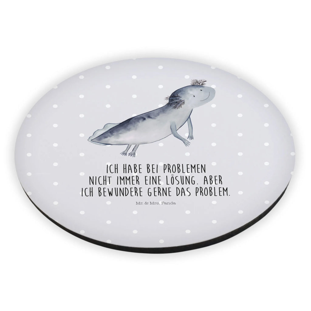 Rund Magnet Axolotl schwimmt magnete, Kühlschrankmagnet, rundmagnet, kühlschrankmagnete, Molch, Axolotl, Probleme, Lurch, Lösungen, Problem, Axolot, Lurche, Motivation, Schwanzlurch