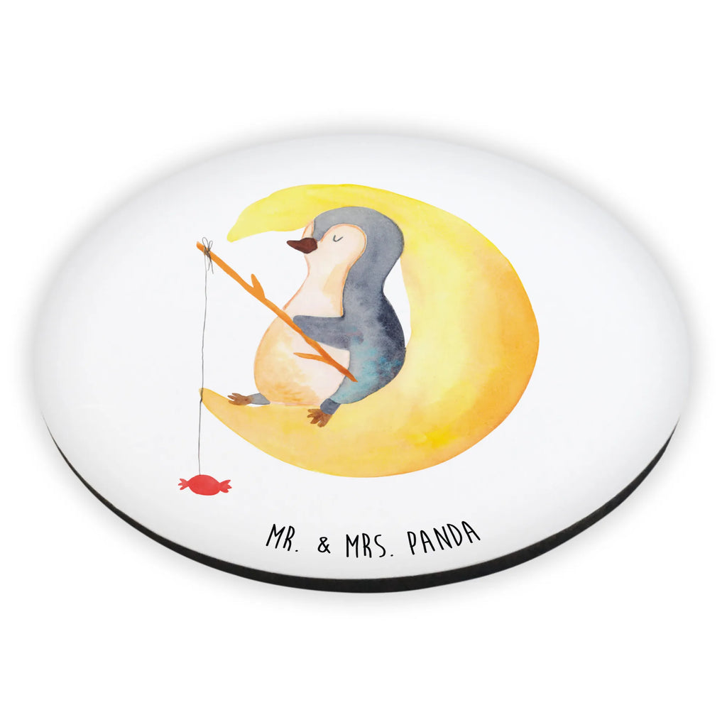 Rund Magnet Pinguin Mond kühlschrankmagnete, Kühlschrankmagnet, rundmagnet, magnete, Pinguin, Schlafstörungen, Pinguine, Gästezimmer, Einschlafen, Spruch, schlafen, Schlafzimmer, Nachtruhe