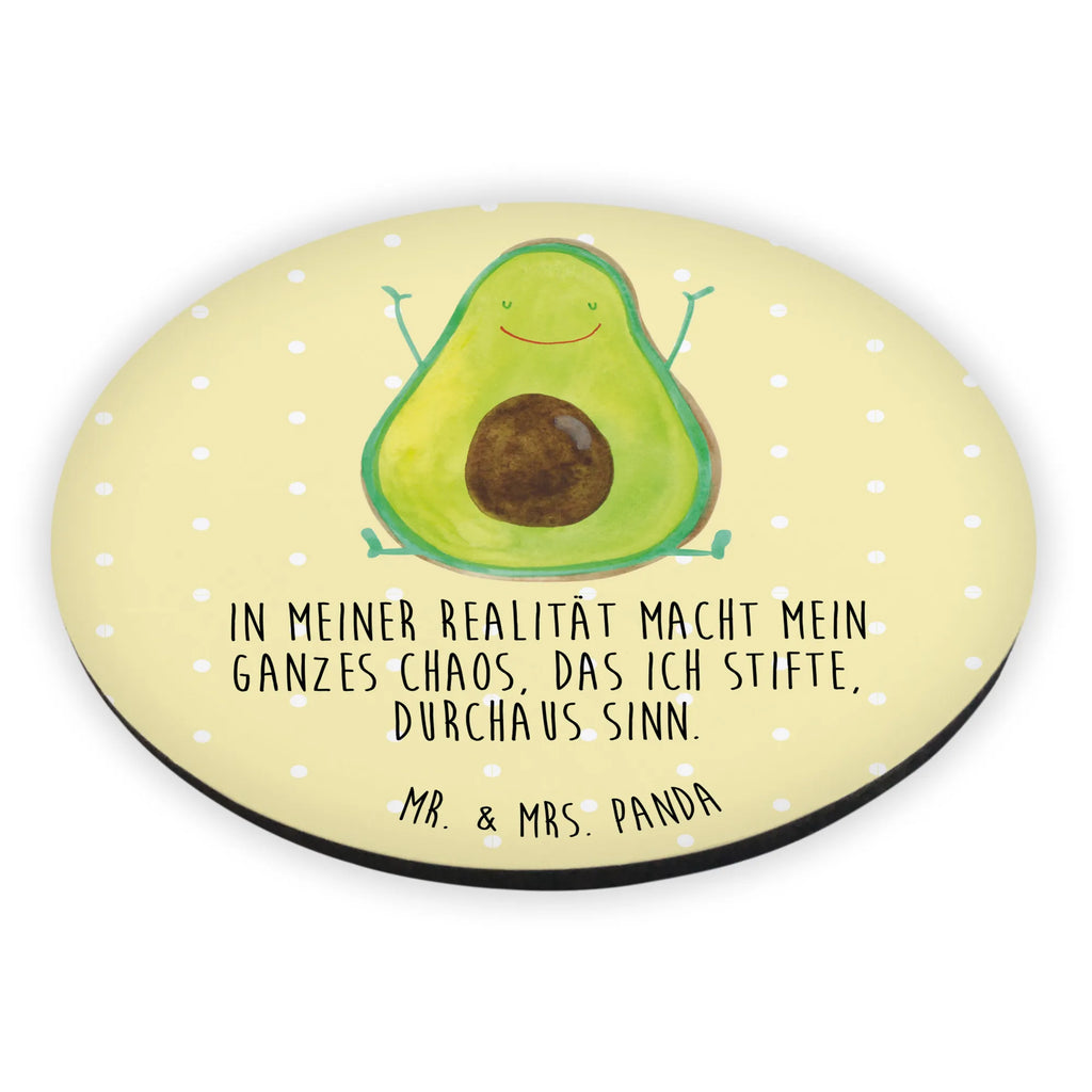 Rund Magnet Avocado Happy Souvenir Magnet, Kühlschrank Dekoration, Kühlschrankmagnet, Notiz Magnet, Motivmagnete, Pinnwandmagnet, Whiteboard Magnet, Dekomagnet, Avocado, Veggie, Vegan, Gesund, Chaos