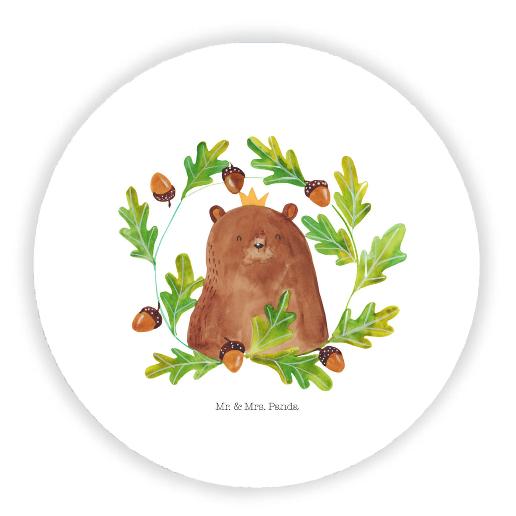 Round magnet bear king refrigerator magnets, magnet, refrigerator magnet, office magnet, calendar magnet, magnetic board, bear, teddy, teddy bear, cuddly toy, Bear, Daddy Bear, Daddy, Father, Dad, best daddy, world best daddy, Father's Day