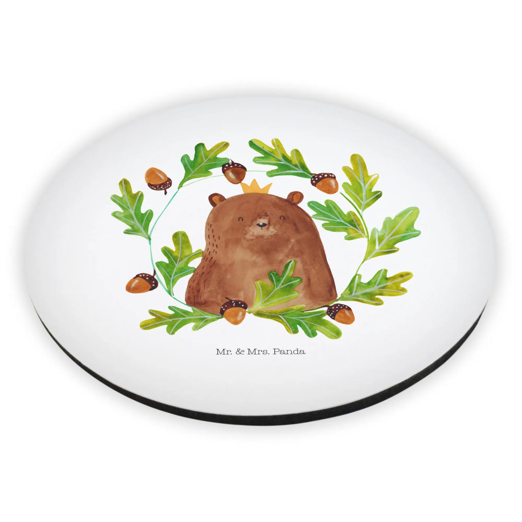 Round magnet bear king refrigerator magnets, magnet, refrigerator magnet, office magnet, calendar magnet, magnetic board, bear, teddy, teddy bear, cuddly toy, Bear, Daddy Bear, Daddy, Father, Dad, best daddy, world best daddy, Father's Day