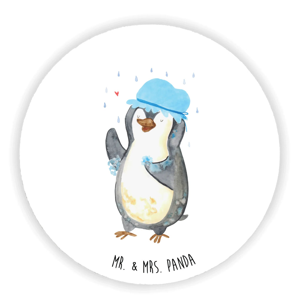 Rund Magnet Pinguin duscht Notiz Magnet, Motivmagnete, Pinnwandmagnet, Dekomagnet, Kühlschrank Dekoration, Kühlschrankmagnet, Souvenir Magnet, Whiteboard Magnet, Pinguin, Neustart, duschen, Lebensmotto, Motivation, glücklich sein, Pinguine, Dusche, Neuanfang