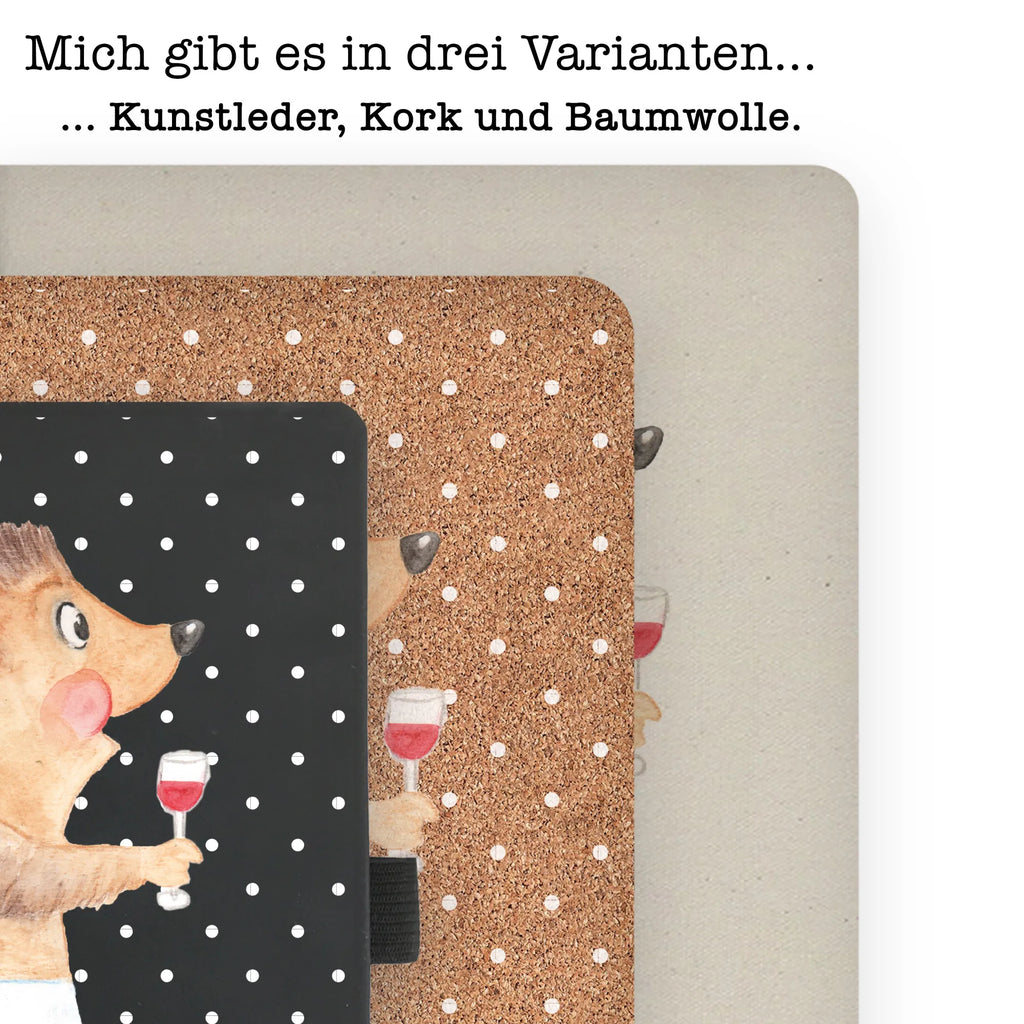 Cotton notebook Hedgehog wine diary, notes, sketchbook, address book, writing book, notepad, notebook, entry book, journal, small animals, cute, funny, cute animal motives, hand drawn, small world, funny sayings, good mood, happy, gifts, gift ideas, special gifts, animal lover, card, hedgehog, gift wine lover, white wine, gift wine drinker, wine glass, red wine, drinking wine, wine saying, wine decoration