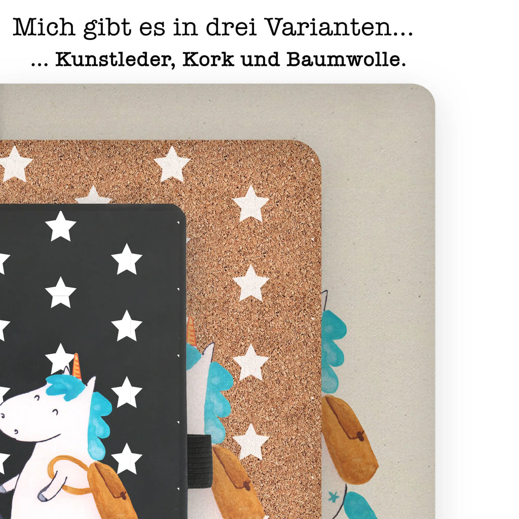 Bawełniany notatnik DIN A4 jednorożec alpinista Jednorożec, jednorożce, dekoracje jednorożca, jednorożec