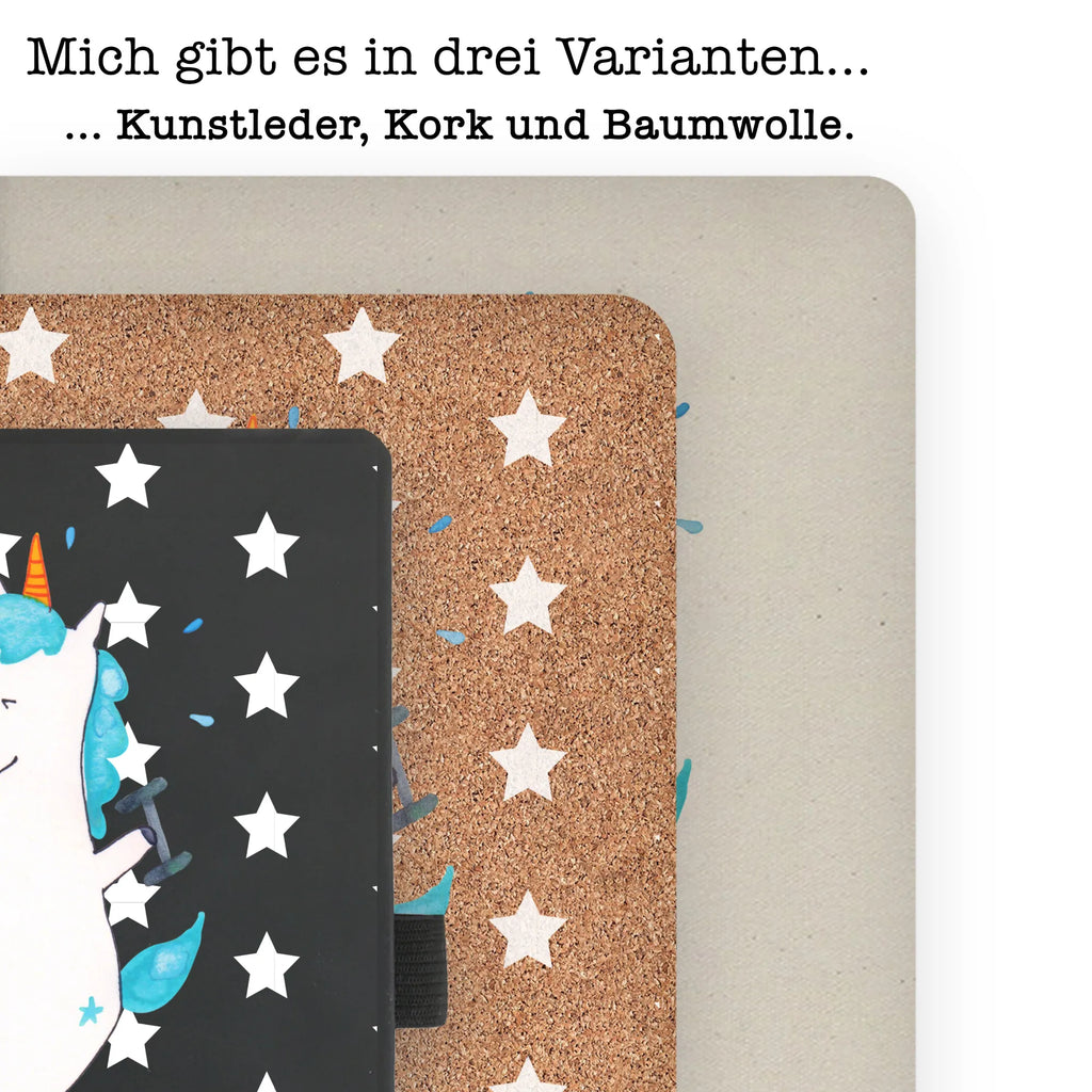 Cotton notebook unicorn fitness notepad, diary, notes, entry book, notebook, writing book, address book, journal, sketchbook, unicorn, unicorns, Diet, Unicorns, Unicorn, English, model, Sports, Gym, Fitness, Dieting, Sixpack, Fitnessstudio