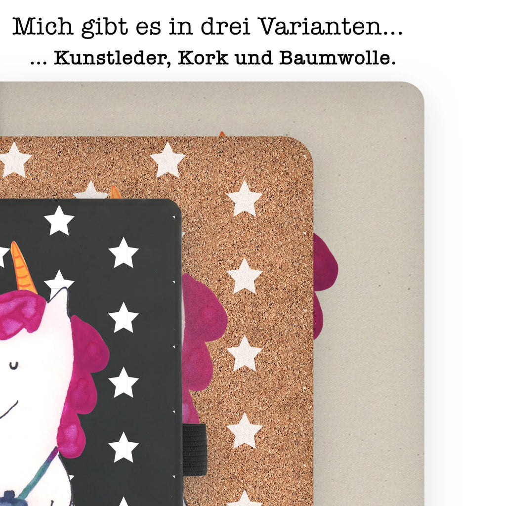 Bawełniany notatnik DIN A4 Jednorożec fotograf Jednorożec, jednorożce, dekoracje jednorożca, jednorożec