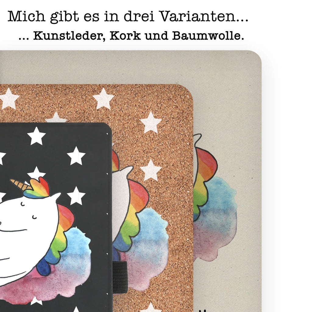 Bawełniany notatnik DIN A4 Jednorożec Siódme niebo Jednorożec, jednorożce, dekoracje jednorożca, jednorożec