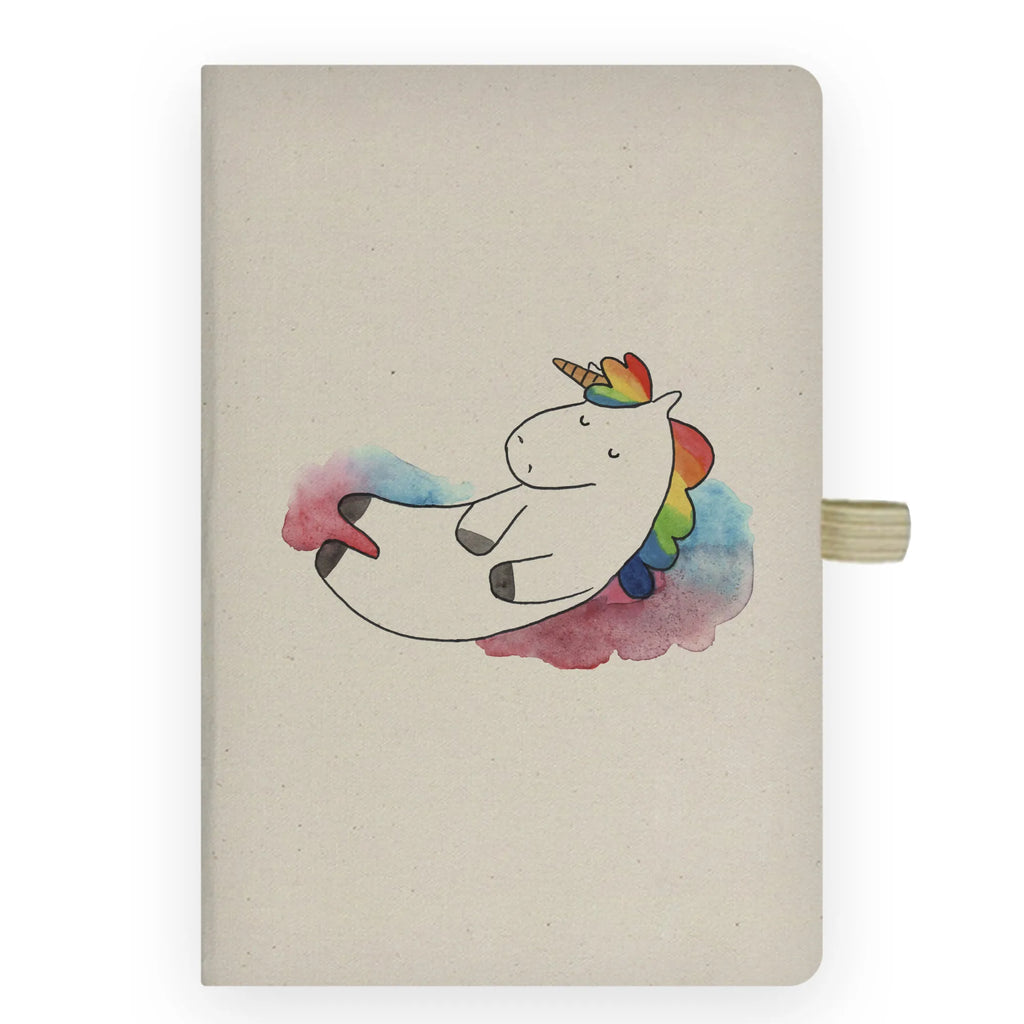 Bawełniany notatnik DIN A4 Jednorożec Siódme niebo Jednorożec, jednorożce, dekoracje jednorożca, jednorożec