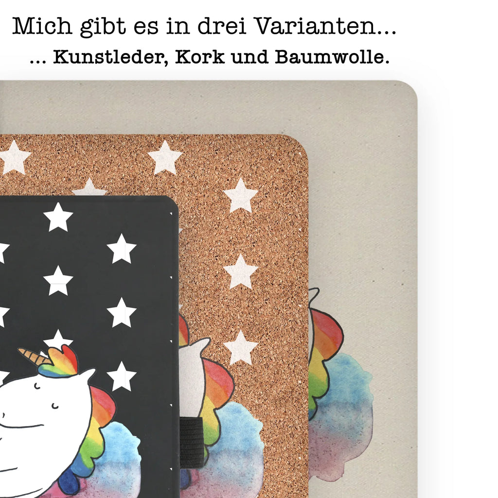 Bawełniany notatnik DIN A4 Jednorożec Siódme niebo Jednorożec, jednorożce, dekoracje jednorożca, jednorożec