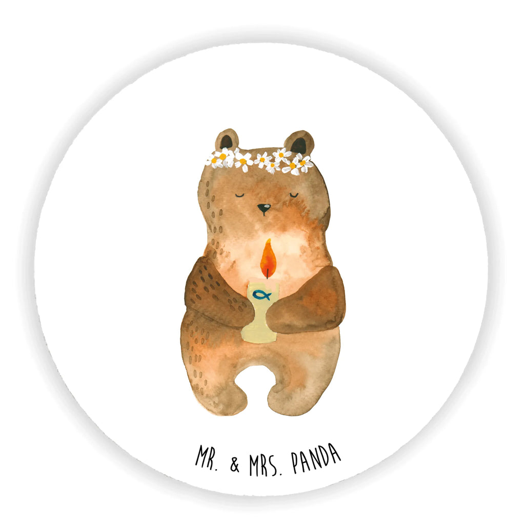 Round magnet bear communion rundmagnet, kühlschrankmagnete, Kühlschrankmagnet, magnete, Teddy, Bär, Teddybär, Taufkerze, Gottes Segen, Kommunion, Katholisch