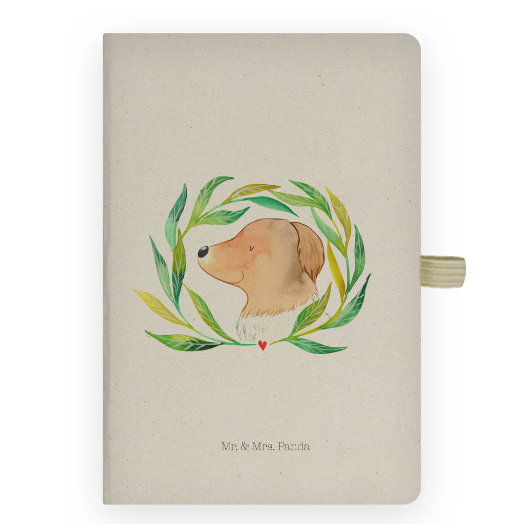 Bawełniany notatnik DIN A4 pies kwiaty Pies, motyw psa, zwierzę domowe, rasa psa, miłośnik zwierząt, właściciel psa, powiedzenia