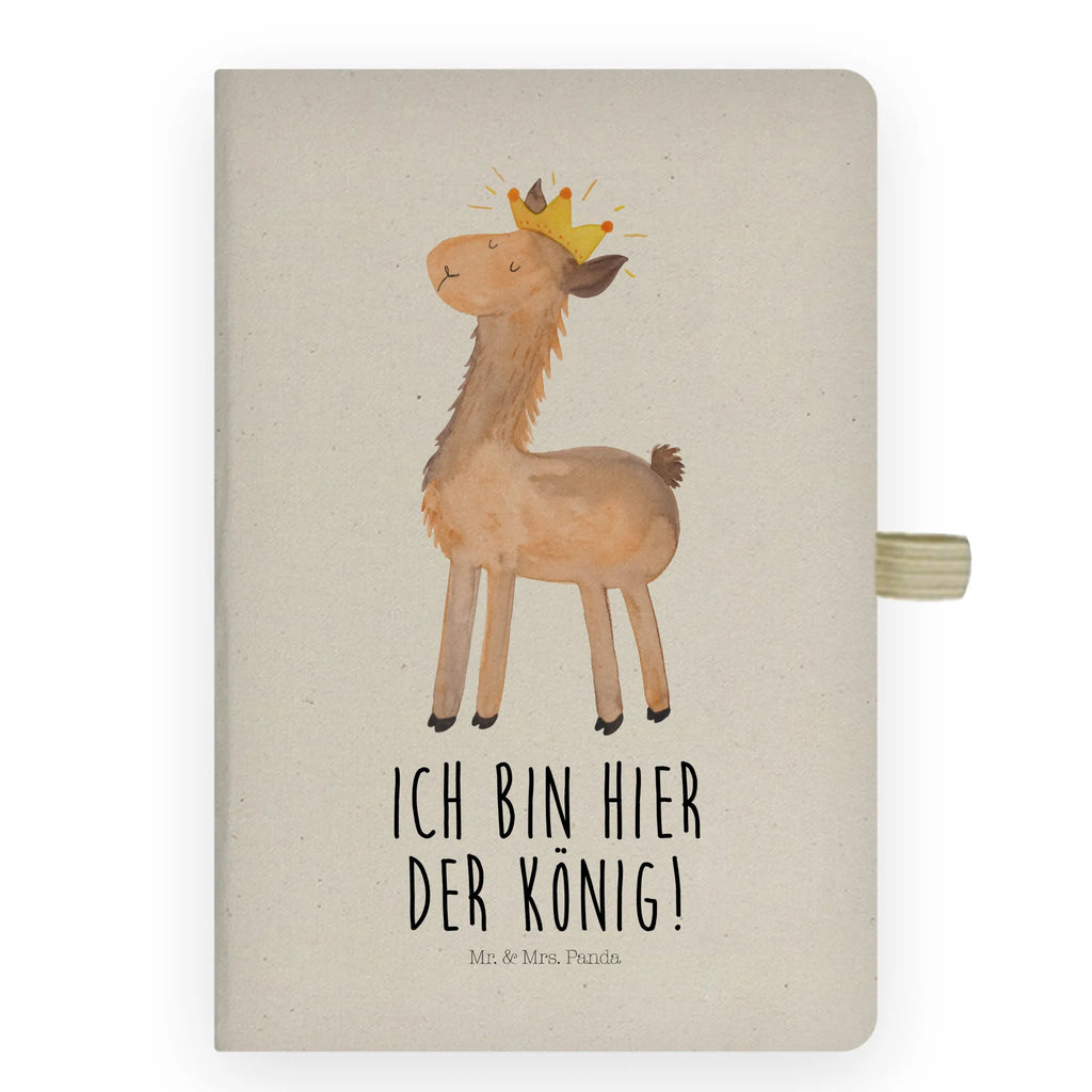 Bawełniany notatnik DIN A4 lama Król Lama, Alpaka