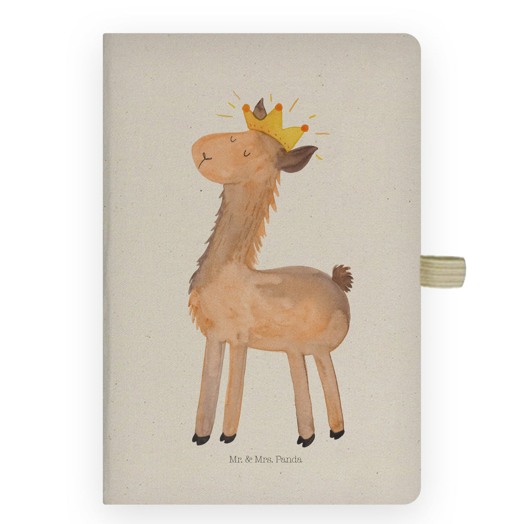 Bawełniany notatnik DIN A4 lama Król Lama, Alpaka