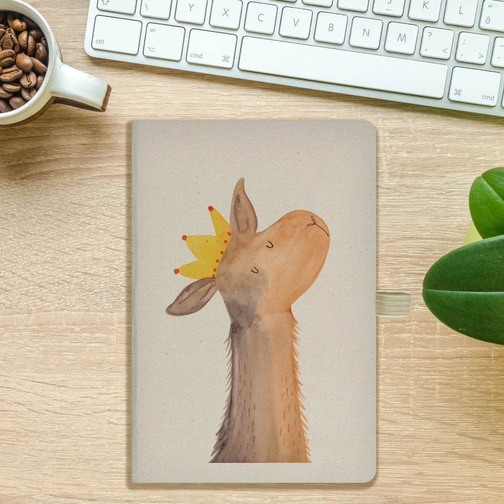 Cotton notebook llama head king writing book, journal, notepad, diary, notebook, entry book, address book, sketchbook, notes, Llama, llama, alpaca, trendy animal, queen, lamas, supervisor, office colleague, dad, mum, king, high school graduation, boss, girlfriend, colleague, lama