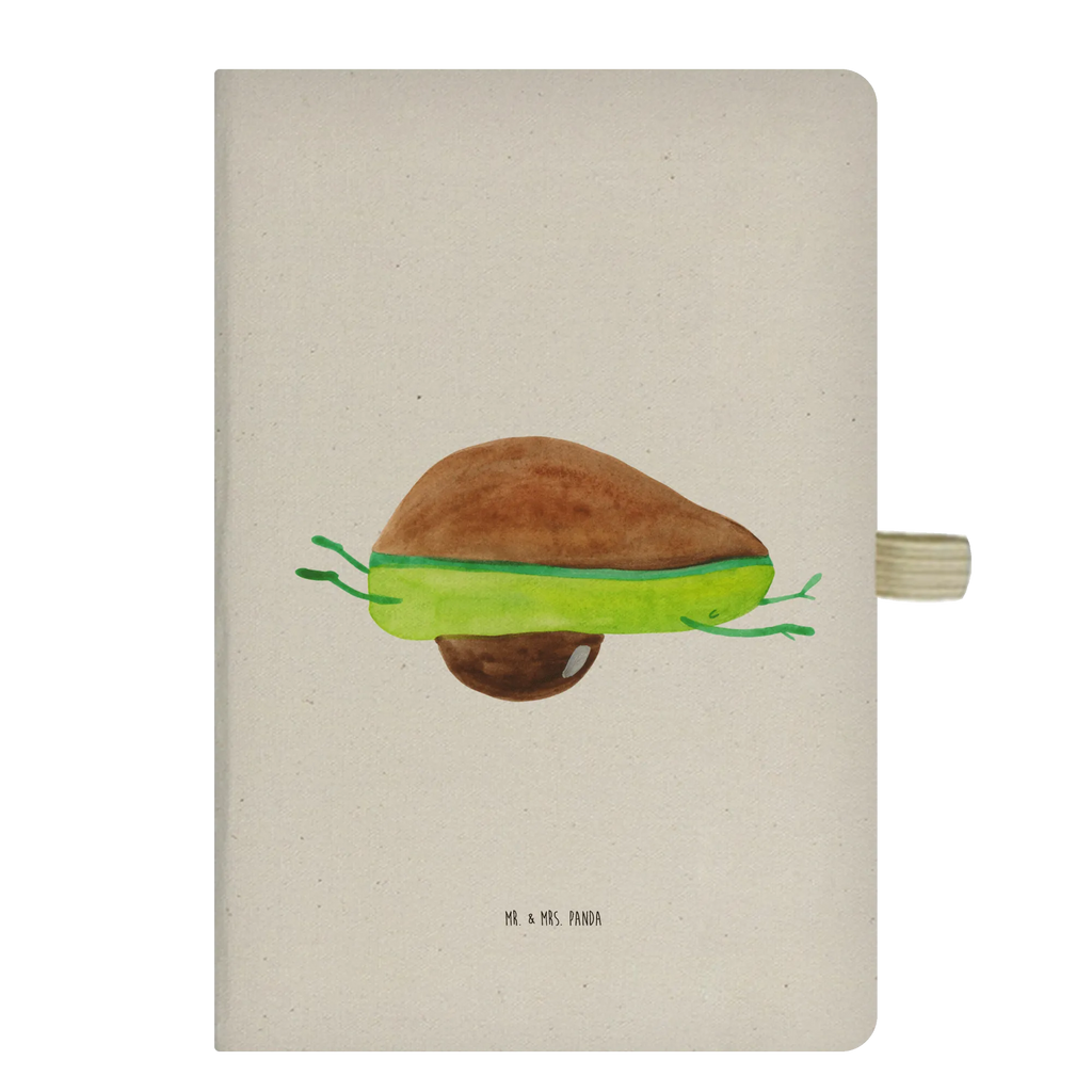 Cotton notebook avocado yoga Notizen, Eintragebuch, Tagebuch, Notizblock, Adressbuch, Journal, Kladde, Skizzenbuch, Notizheft, Schreibbuch, Schreibheft, Avocado, Veggie, Vegan, Gesund, Avocado Yoga Vegan