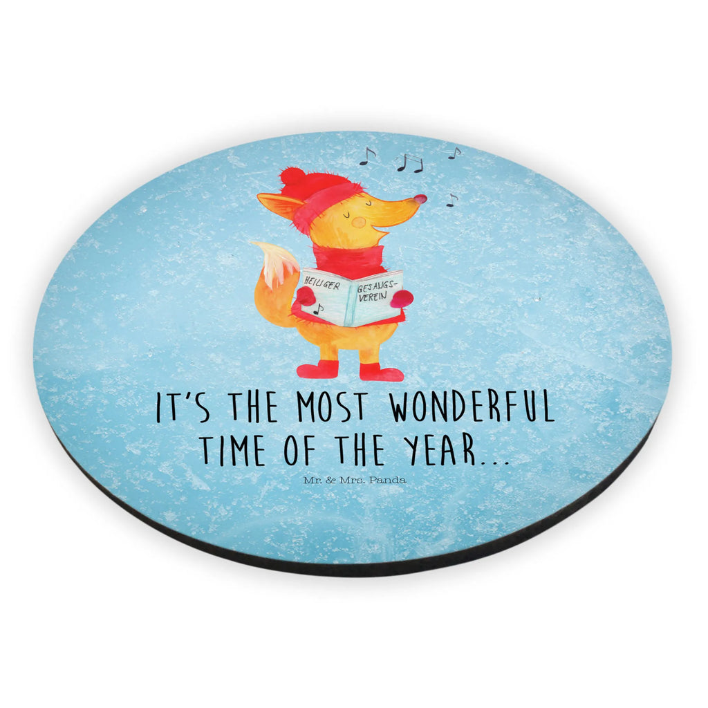 Rund Magnet Fuchs Sänger Kühlschrankmagnet, magnete, rundmagnet, kühlschrankmagnete, Wintermotiv, Winter, Weihnachtsdeko, Nikolaus, Weihnachten, Advent, Heiligabend, Füchse, Singen, Fuchs, Sänger, Weihnachtslieder, Geschenk Sänger