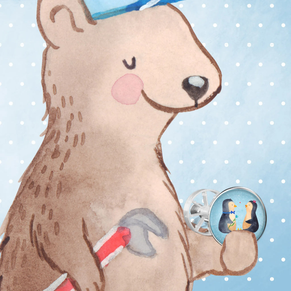 Korek do umywalki Pingwin para Waschbecken, Waschbecken Stopfen, Ablaufgarnitur, Abflussstöpsel, Stöpsel, Pinguin, Liebespaar, Liebesgeschenk, Jahrestag, Hochzeitstag, Verlobung, große Liebe, Hochzeitsgeschenk, Liebe, Traumpaar, Hochzeit, Pinguine, Liebesbeweis