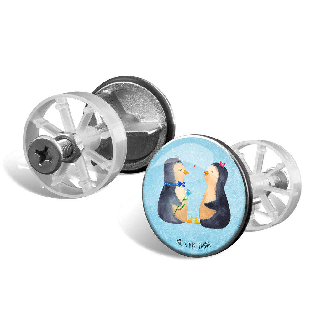 Korek do umywalki Pingwin para Waschbecken, Waschbecken Stopfen, Ablaufgarnitur, Abflussstöpsel, Stöpsel, Pinguin, Liebespaar, Liebesgeschenk, Jahrestag, Hochzeitstag, Verlobung, große Liebe, Hochzeitsgeschenk, Liebe, Traumpaar, Hochzeit, Pinguine, Liebesbeweis