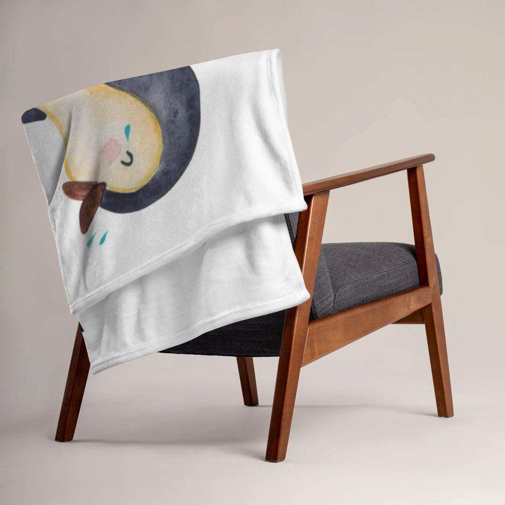 Baby blanket Penguin Laugh Geschenk Geburt, Babygeschenk, Krabbeldecke, Babydecke, Babyecke Kuscheldecke, Pinguin, lustiger Spruch, Humor, Optimismus, Fröhlichkeit, Fröhlich, Pinguine, Lachen