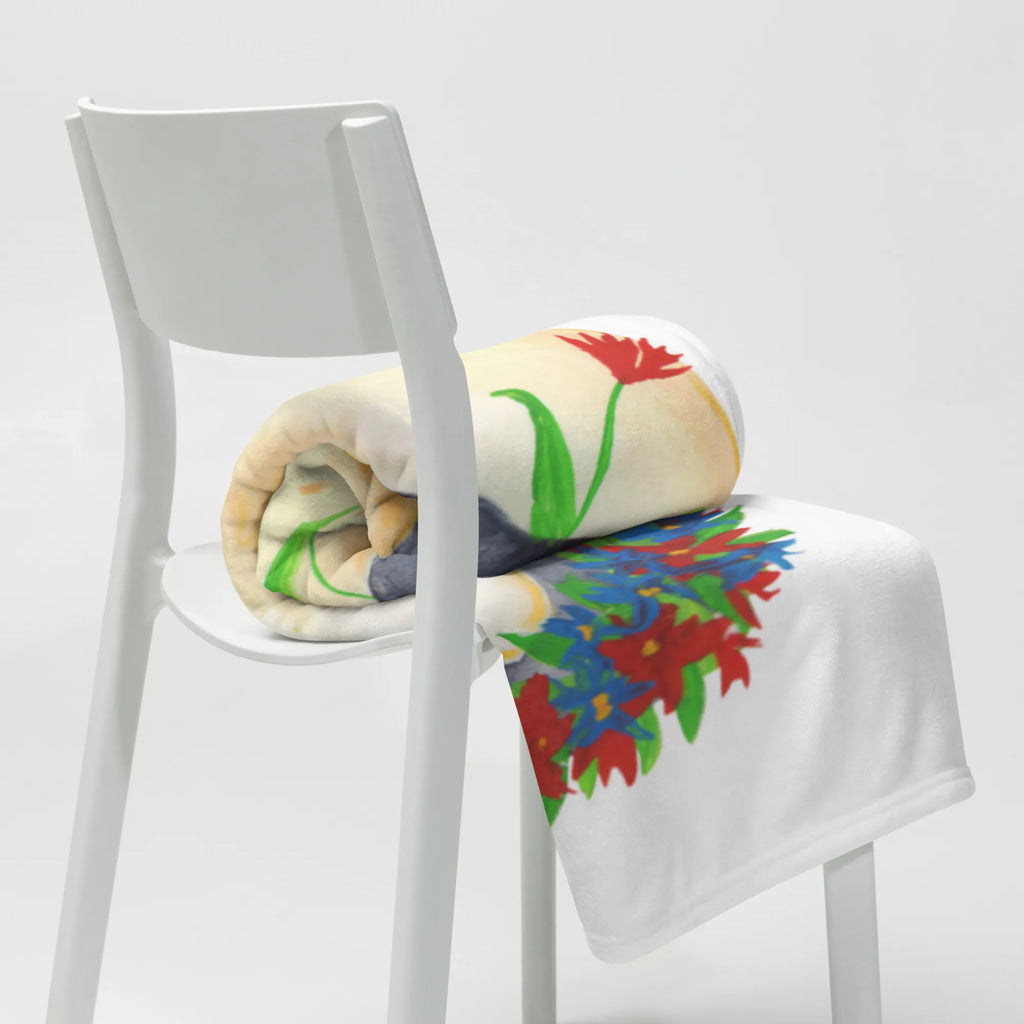 Babydecke Pinguin Blumenkranz Babydecke, Babygeschenk, Geschenk Geburt, Babyecke Kuscheldecke, Krabbeldecke, Pinguin, Pinguine, Leben, Geschenkidee, Ziele, Universum, Blumenkranz, Lebensziele, Wünsche, Motivation, Lebenslust, Liebeskummer