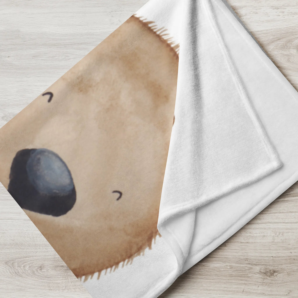 Kocyk dla niemowląt Wombat Babygeschenk, Babyecke Kuscheldecke, Geschenk Geburt, Krabbeldecke, Babydecke, Tiermotive, Gute Laune, lustige Sprüche, Tiere, Das Leben ist schön, Motivation, Australien, Spruch, Wombat