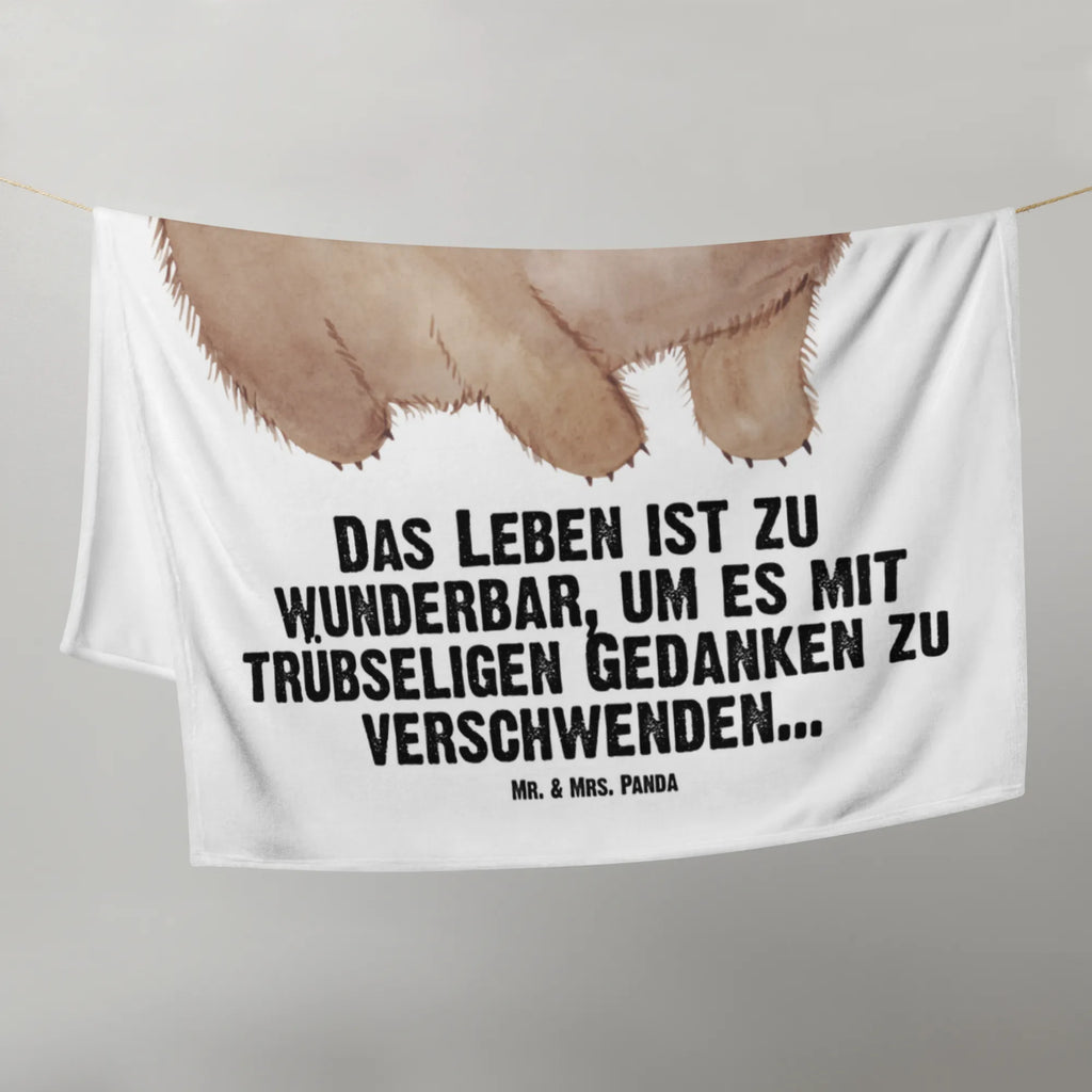 Kocyk dla niemowląt Wombat Babygeschenk, Babyecke Kuscheldecke, Geschenk Geburt, Krabbeldecke, Babydecke, Tiermotive, Gute Laune, lustige Sprüche, Tiere, Das Leben ist schön, Motivation, Australien, Spruch, Wombat
