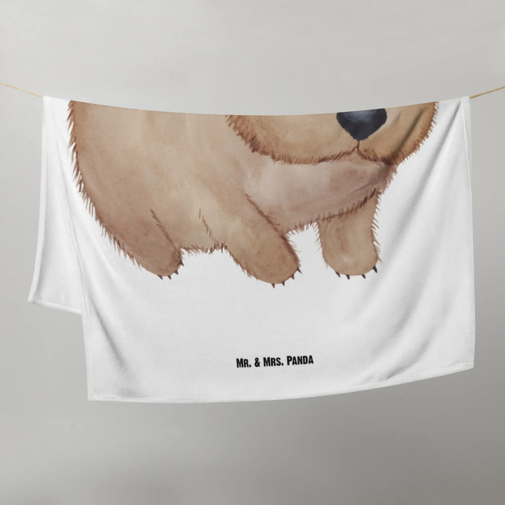 Kocyk dla niemowląt Wombat Babygeschenk, Babyecke Kuscheldecke, Geschenk Geburt, Krabbeldecke, Babydecke, Tiermotive, Gute Laune, lustige Sprüche, Tiere, Das Leben ist schön, Motivation, Australien, Spruch, Wombat