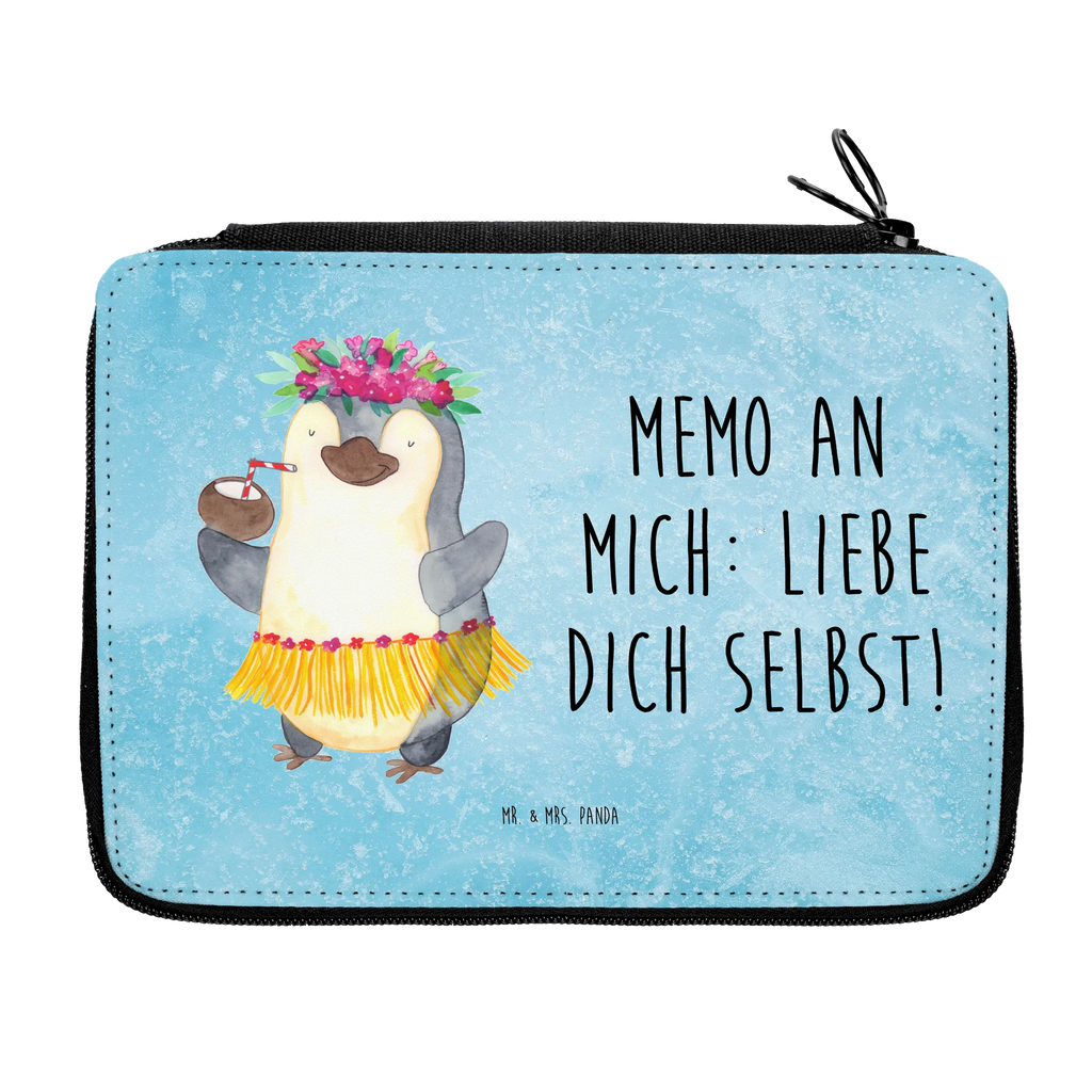 Leather folder Penguin coconut Stiftetasche, Stifte Etui, Geschenk, Schüler, Federmäppchen bedruckt, Stifterolle, Büro Stifte Etui, Federmappe, Schule, Schülerin, Kind, Einschulung, Grundschule, Federmäppchen, Bestückte Federmappe, Federmappe Einschulung, Motiv, Kinder Federmappe, Pinguin, Aloha, Hawaii, Pinguine, Urlaub, Kokosnuss