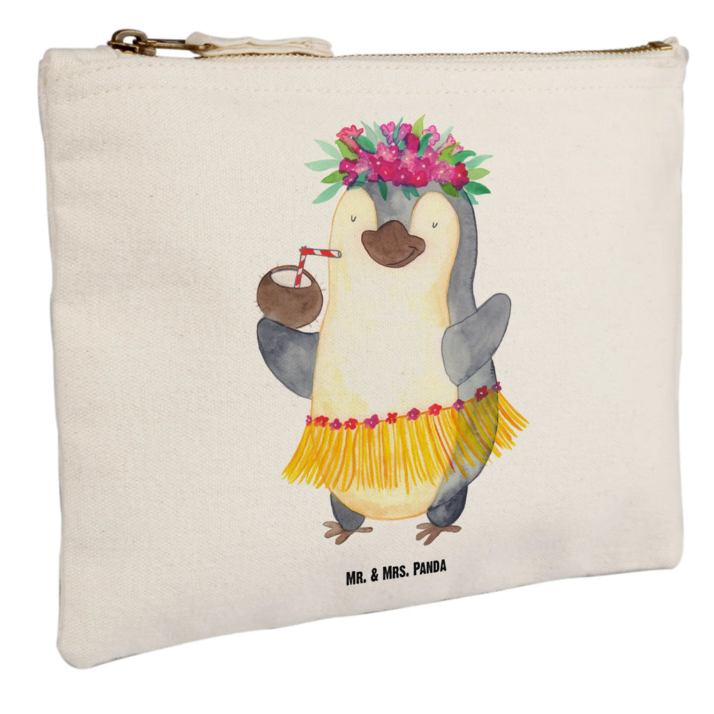 Make-up bag Penguin coconut Schminktasche, Kosmetiktasche, Kosmetikbeutel, Stiftemäppchen, Etui, Federmappe, Makeup, XXL, Schminketui, Kosmetiketui, Schlamperetui, Pinguin, Aloha, Hawaii, Urlaub, Kokosnuss, Pinguine