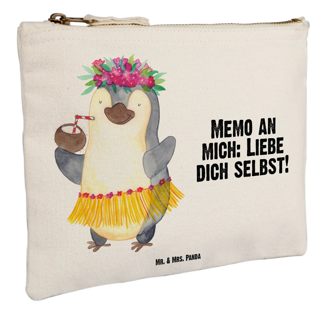 Make-up bag Penguin coconut Schminktasche, Kosmetiktasche, Kosmetikbeutel, Stiftemäppchen, Etui, Federmappe, Makeup, XXL, Schminketui, Kosmetiketui, Schlamperetui, Pinguin, Aloha, Hawaii, Urlaub, Kokosnuss, Pinguine