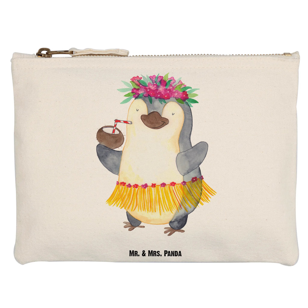 Make-up bag Penguin coconut Schminktasche, Kosmetiktasche, Kosmetikbeutel, Stiftemäppchen, Etui, Federmappe, Makeup, XXL, Schminketui, Kosmetiketui, Schlamperetui, Pinguin, Aloha, Hawaii, Urlaub, Kokosnuss, Pinguine