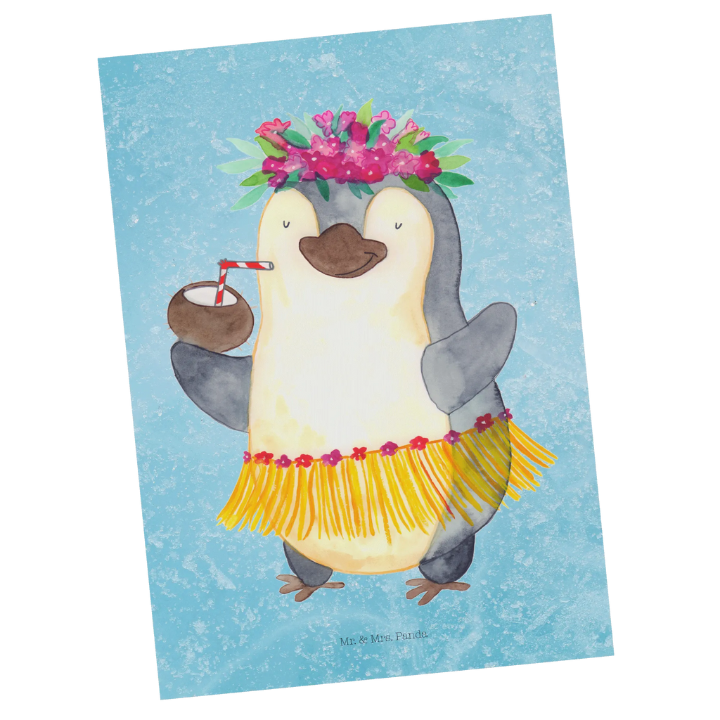 Postcard Penguin coconut North Pole, Penguins, coconut, vacation, penguins