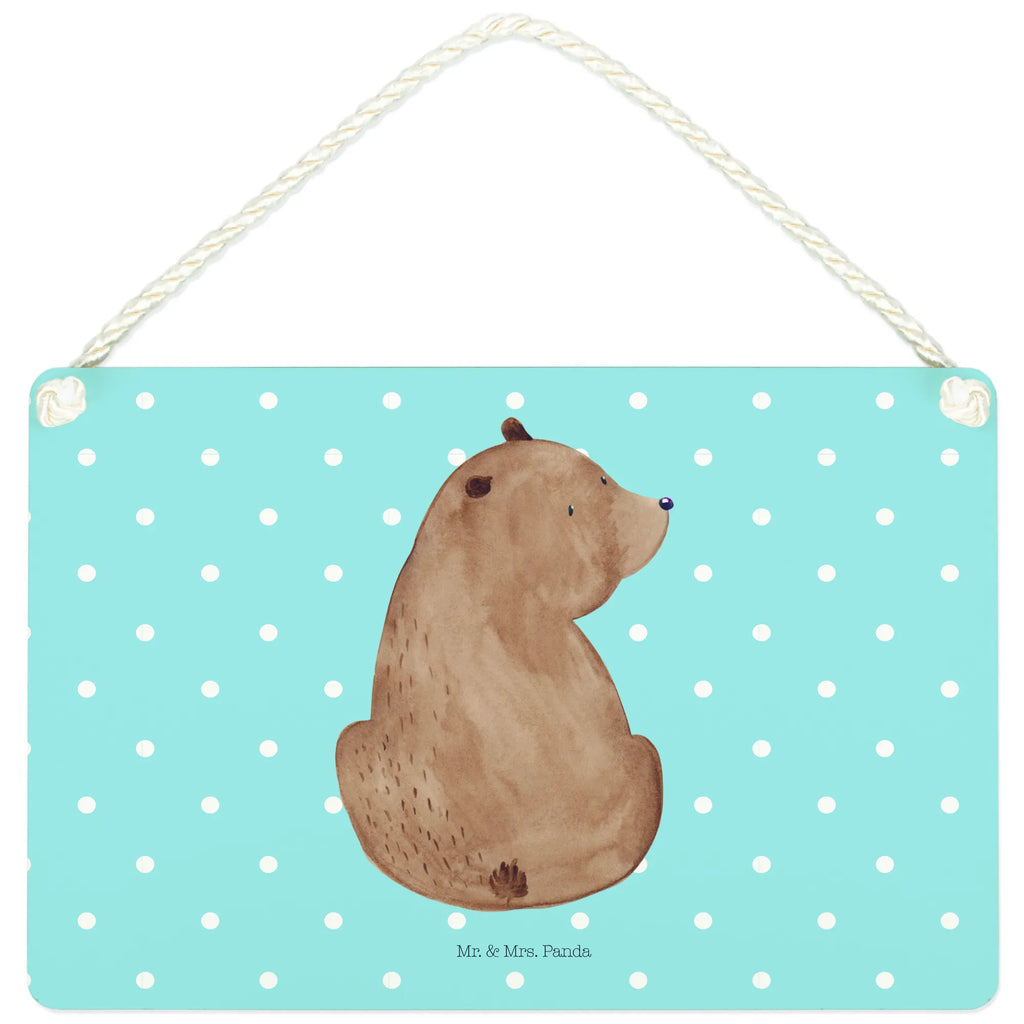 Dekoracyjny znak niedźwiedź spojrzenie przez ramię Niedźwiedź, Miś, Pluszowy miś