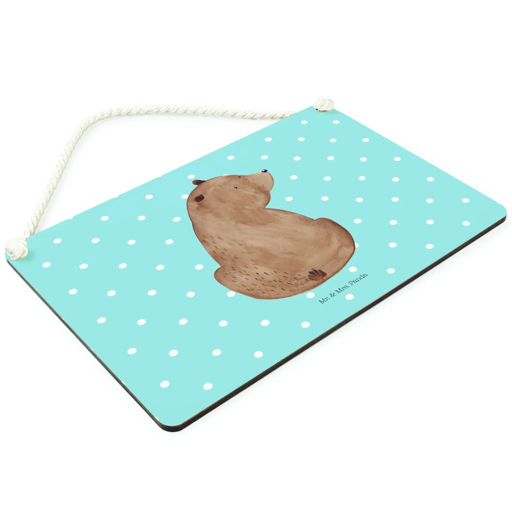 Dekoracyjny znak niedźwiedź spojrzenie przez ramię Niedźwiedź, Miś, Pluszowy miś