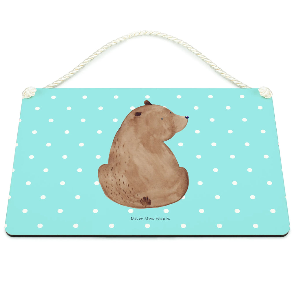 Dekoracyjny znak niedźwiedź spojrzenie przez ramię Niedźwiedź, Miś, Pluszowy miś